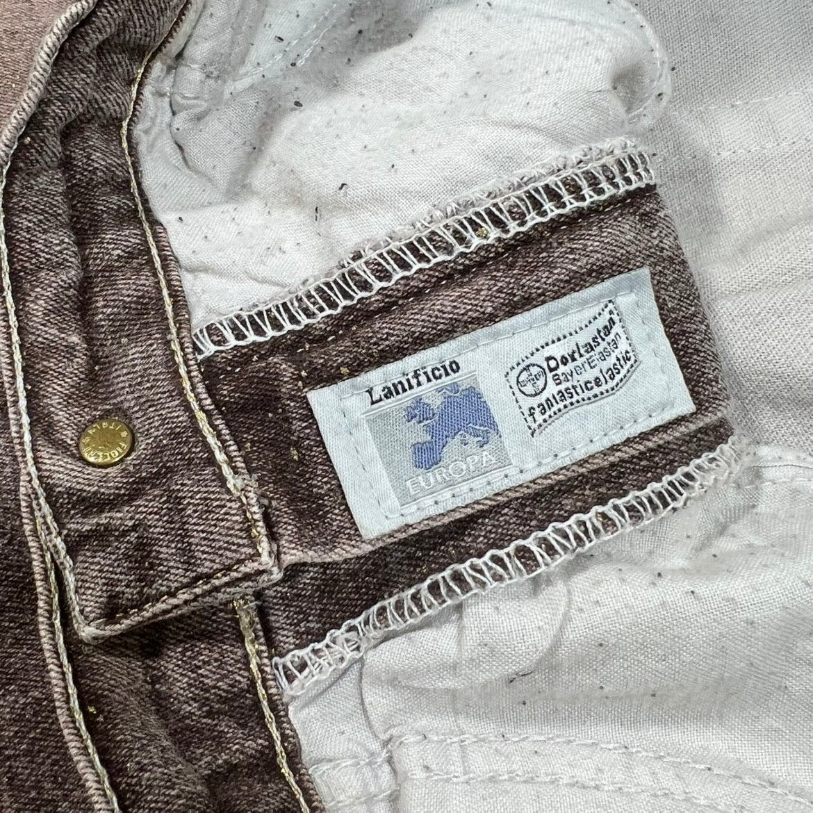 Roberto Cavalli Gold Thread Jeans