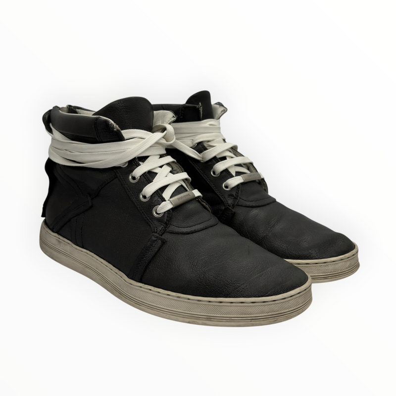 Dior AW07 Rear-Zip Leather Sneakers