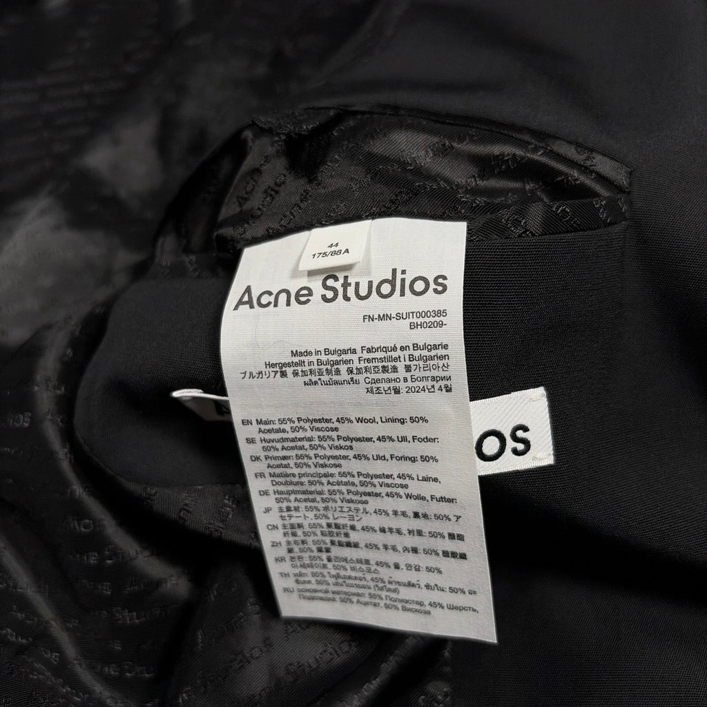 Acne Studios Contrast-Stitch Single-Breasted Blazer
