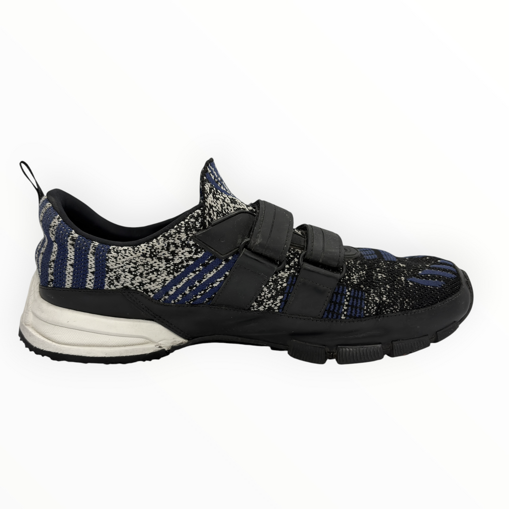 Prada Knit Double-Strap Velcro Sneakers