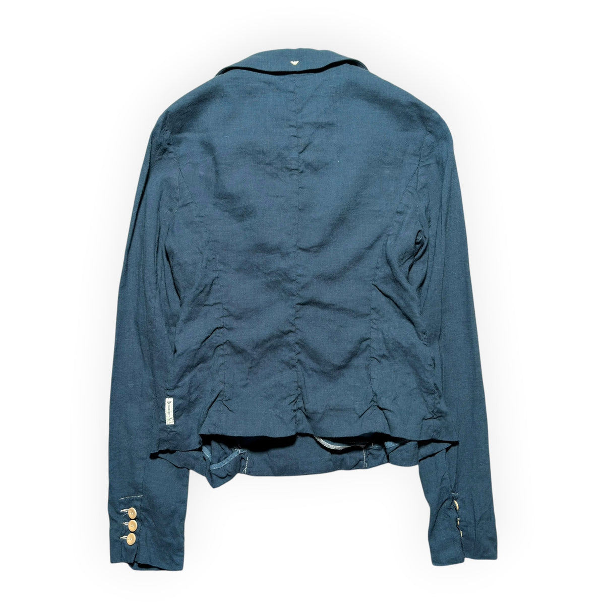 Armani Jeans Linen-Blend Single-Breasted Blazer
