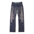 Issey Miyake A-POC Skeleton Jacquard Denim Jeans