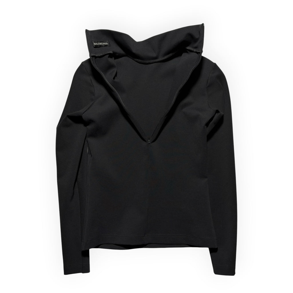Balenciaga 2022 Sporty B Zip-Back Turtleneck