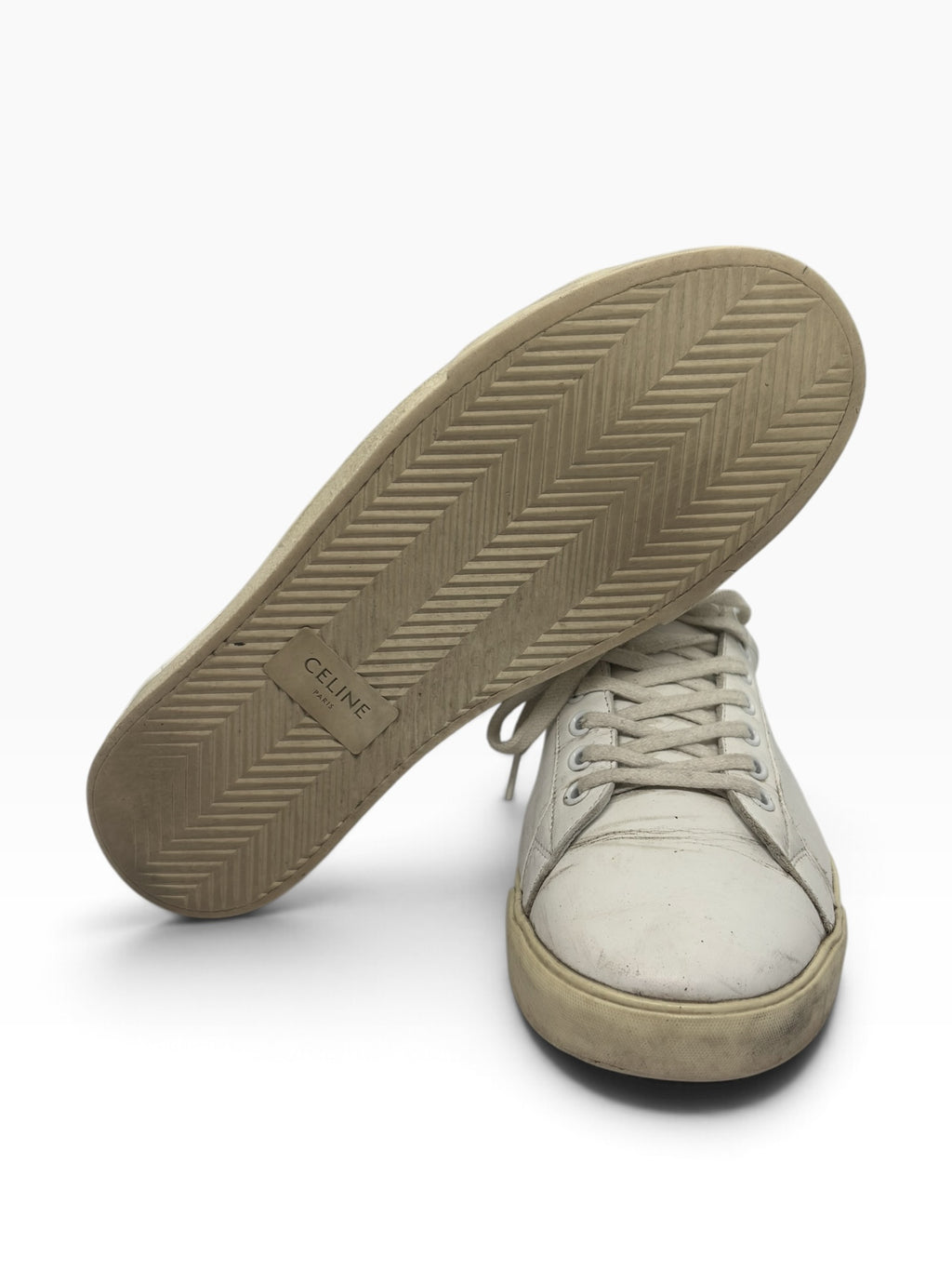 Celine Triomphe TR01L White Sneakers