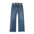 Jean Paul Gaultier 90s Fringed Raw-Edge Denim Jeans