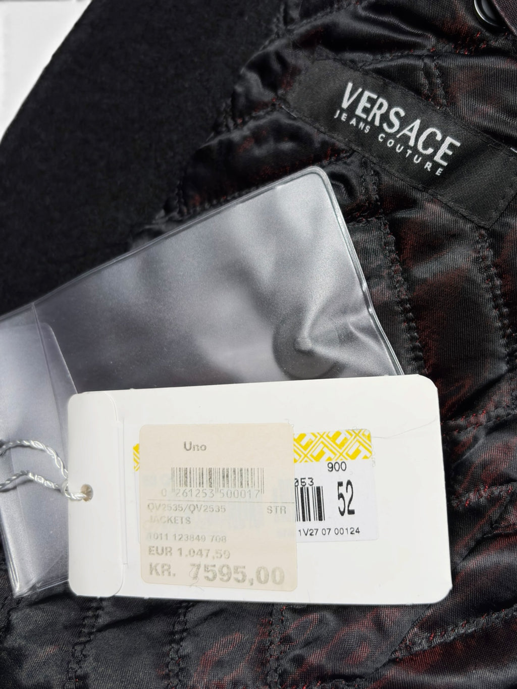 Versace Wool Mandarin Collar Jacket