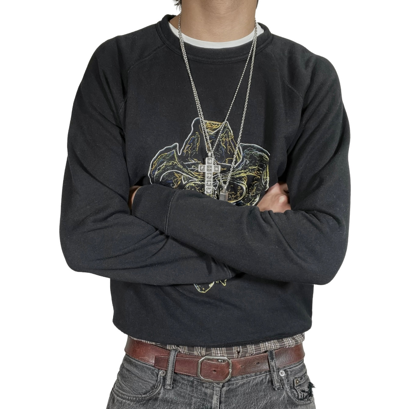 Our Legacy Neon Skull Crewneck