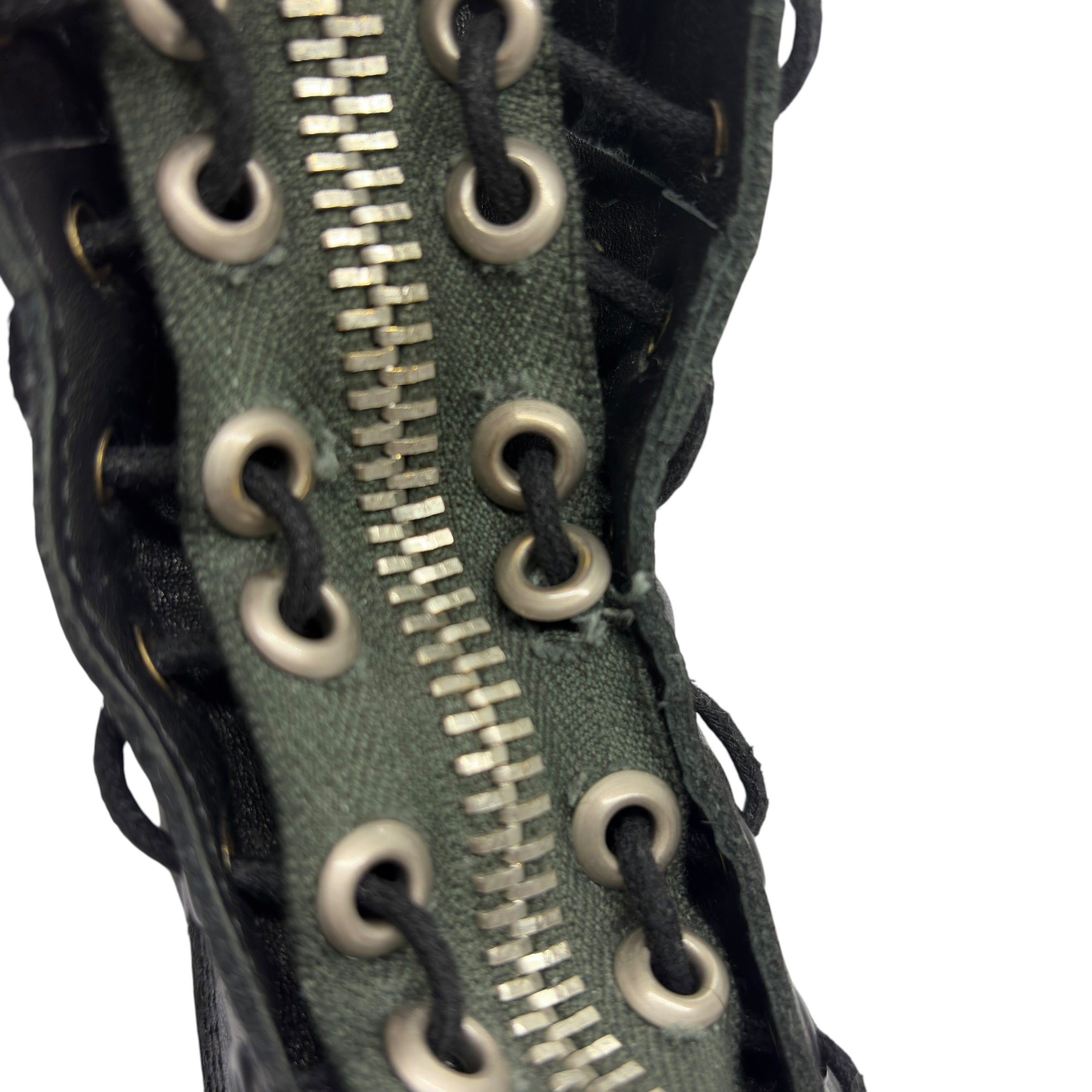Undercover SS11 "Underman" Studded Zipper Combat Boots