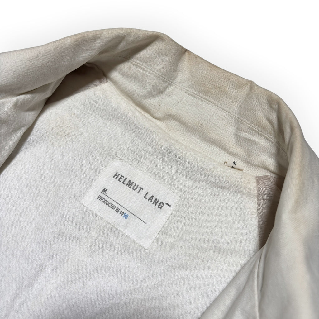 Helmut Lang 1998 Coated Canvas Trench Coat
