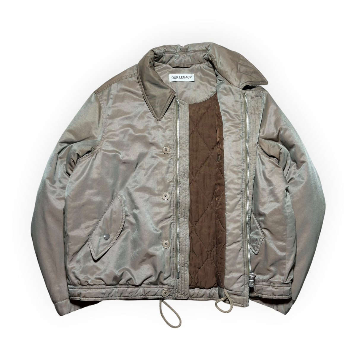 Our Legacy Auto Jacket Technical Iridescent Flight Jacket