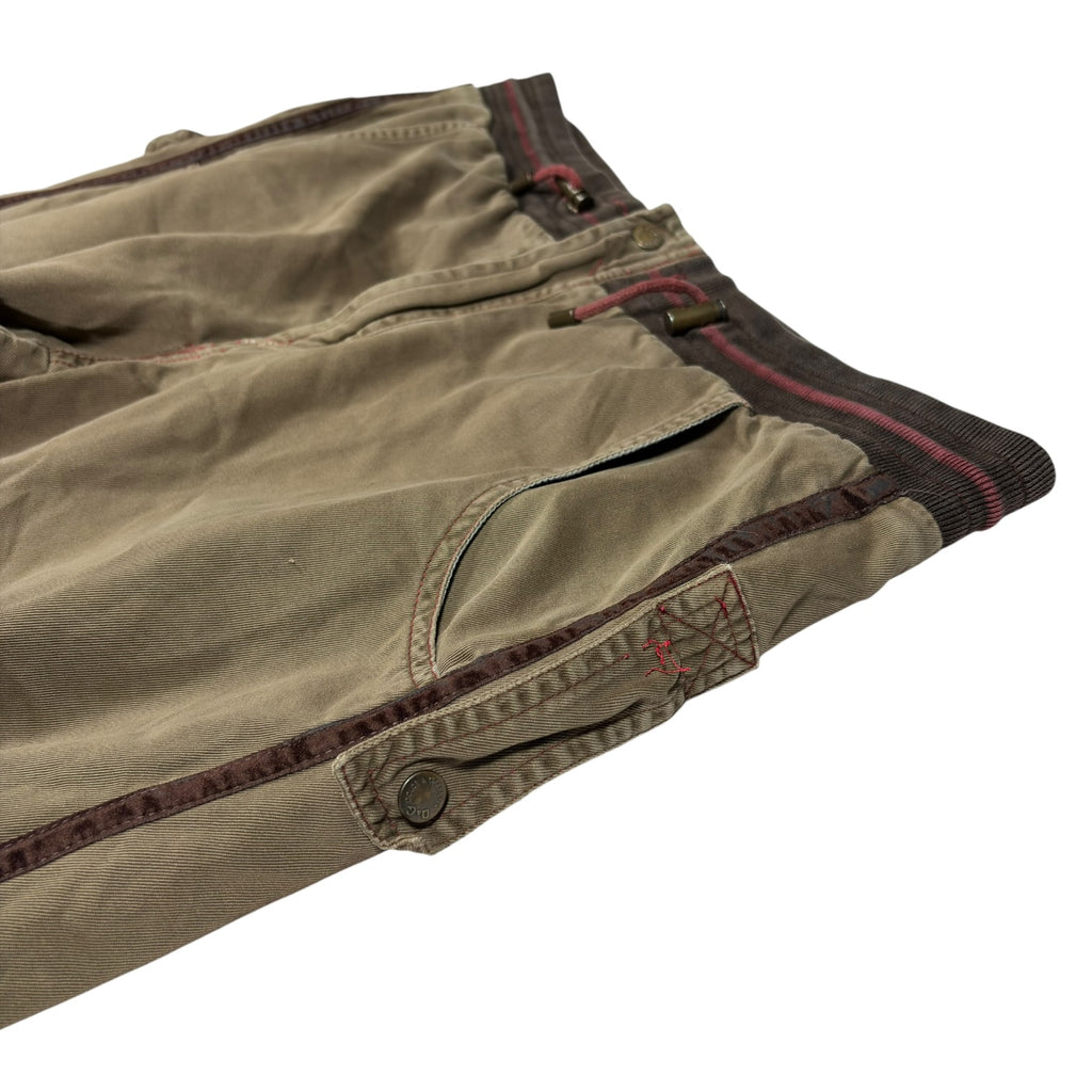Dolce & Gabbana Olive Green Multi-Pocket Cargo Trousers