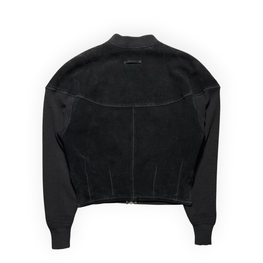 Jean Paul Gaultier CUIR Suede & Knit Hybrid Bomber Jacket