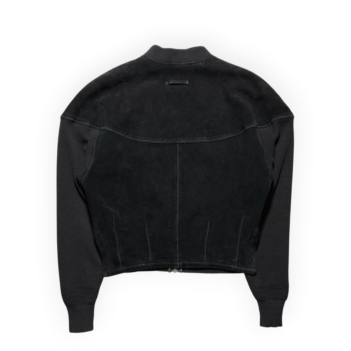 Jean Paul Gaultier CUIR Suede & Knit Hybrid Bomber Jacket