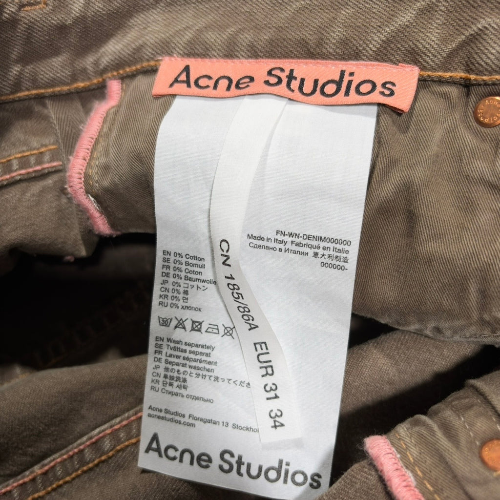 Acne Studios Mud Wash Straight Fit Jeans (Sample)