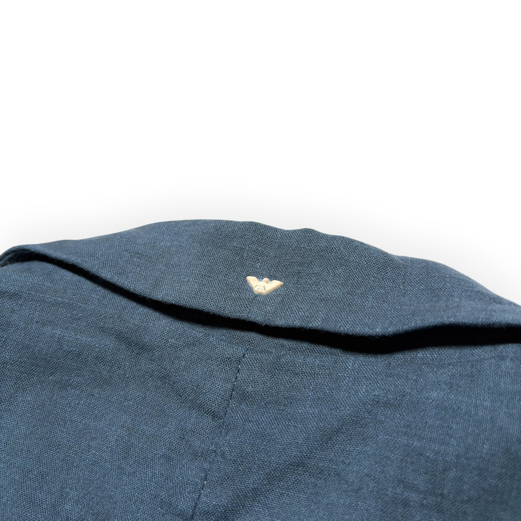 Armani Jeans Linen-Blend Single-Breasted Blazer