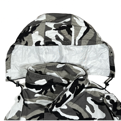 Balenciaga Fall21 Runway Snow Camo Jacket