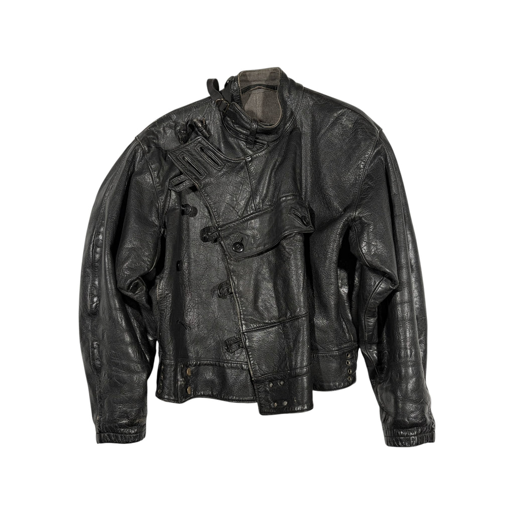 Vintage Swedish Military M1910 Leather Dispatch Rider Jacket