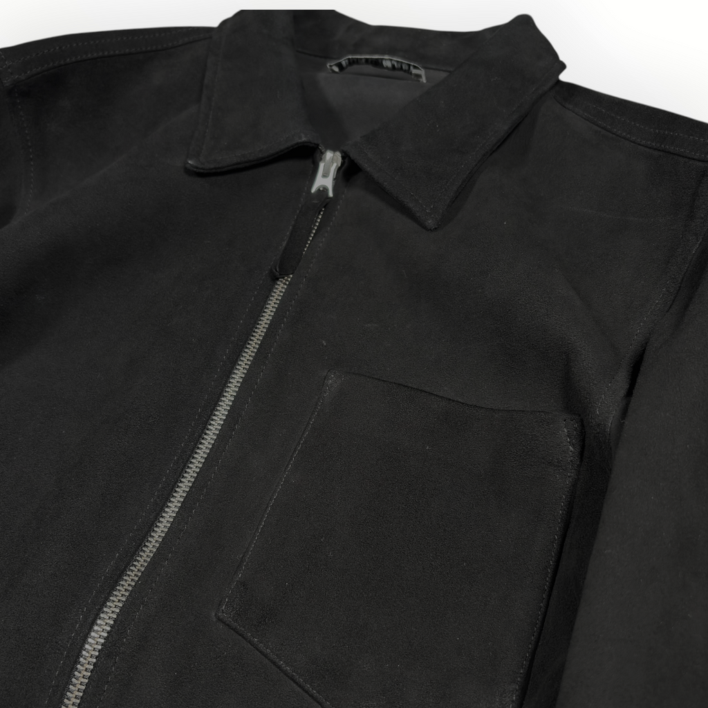 Our Legacy Black Suede Zip Jacket