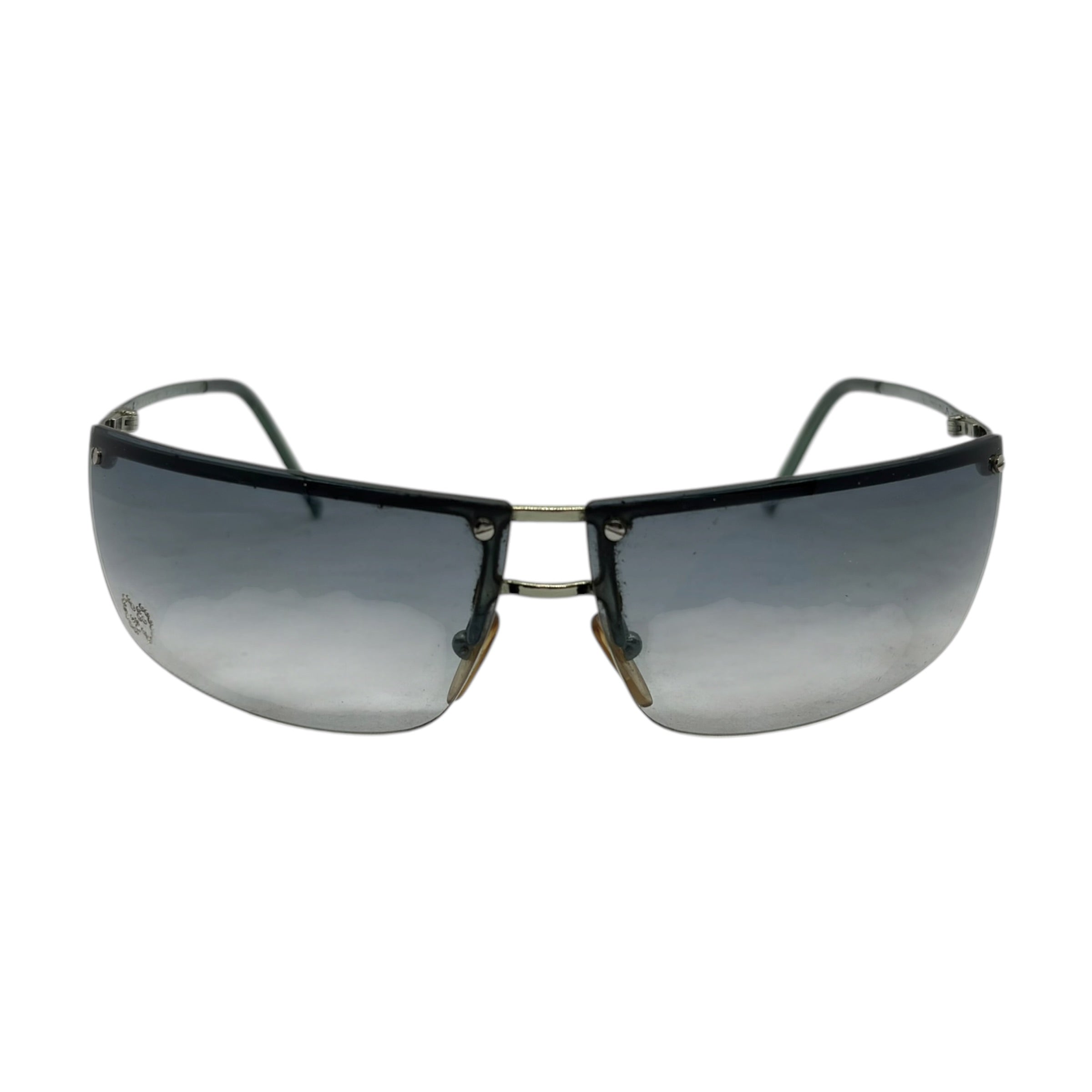 Gucci Rhinestone Interlocking GG Rimless Sunglasses