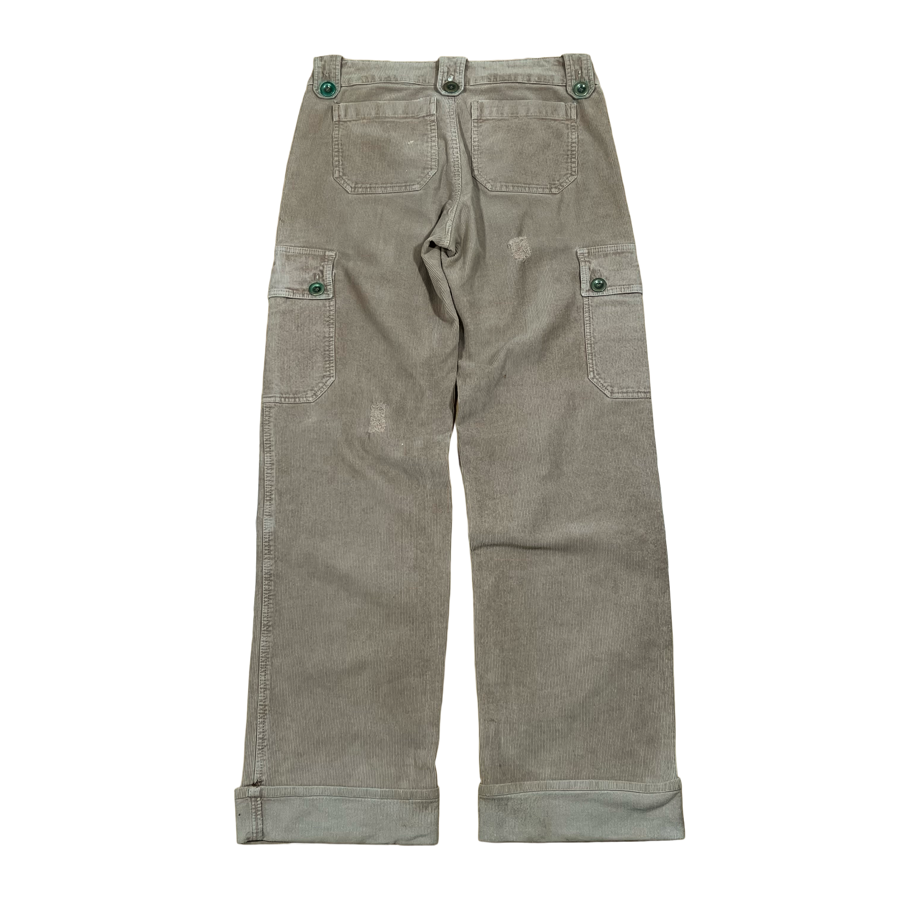 Dolce & Gabbana Floral Trim Corduroy Cargo Trousers