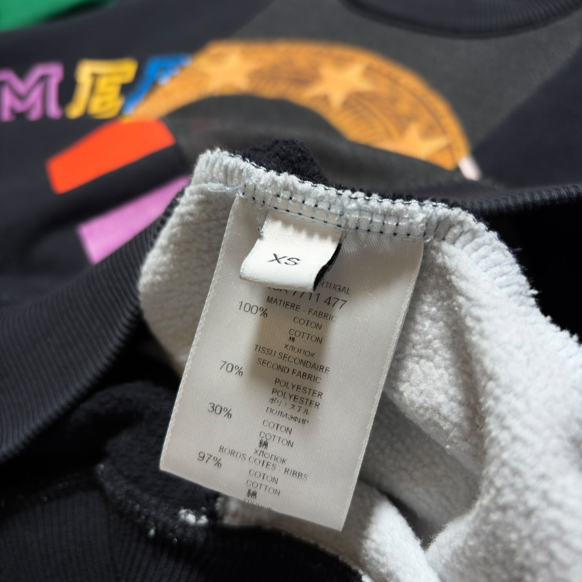 Givenchy by Riccardo Tisci "American Dream" Madonna Patchwork Zip-Shoulder Sweatshirt