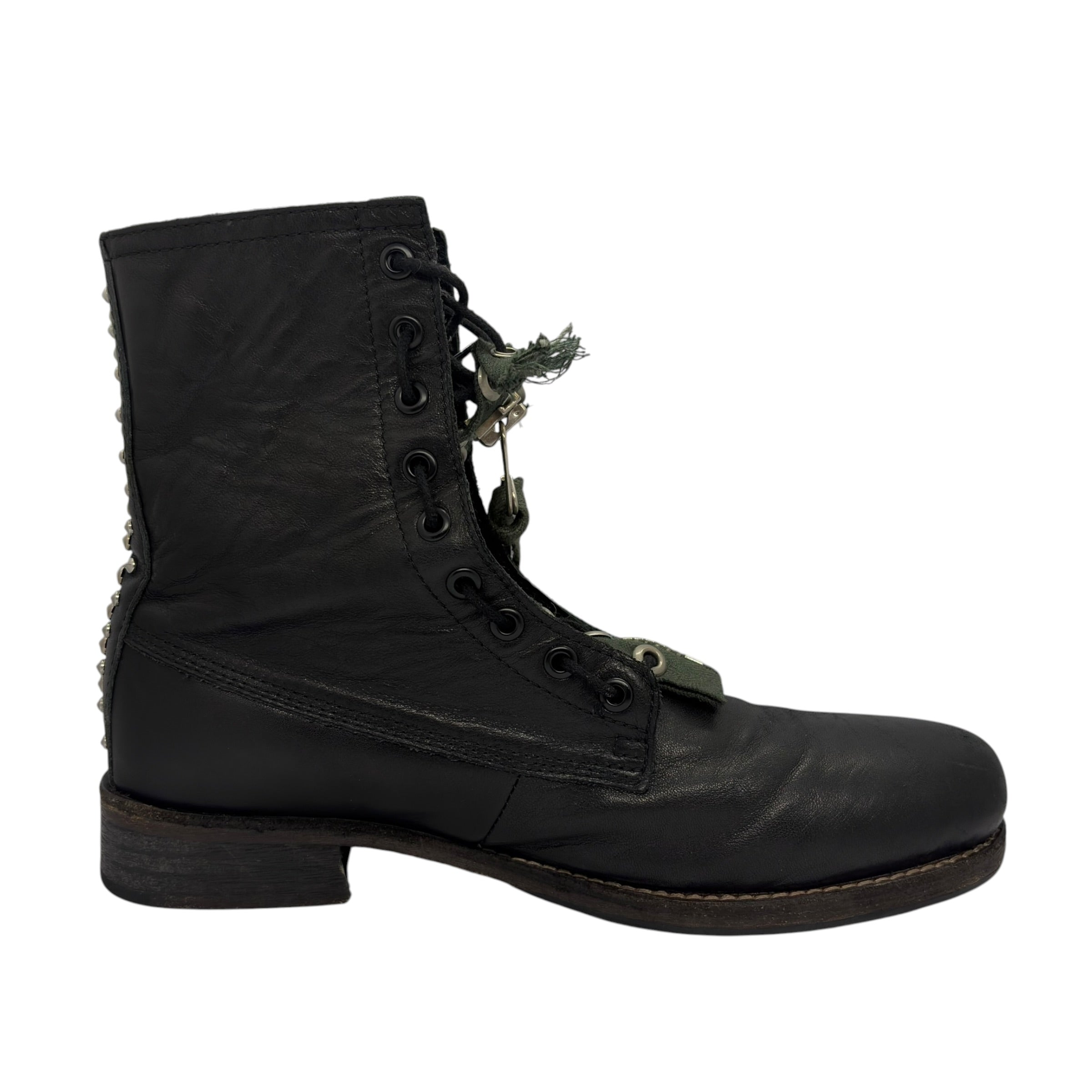 Undercover SS11 "Underman" Studded Zipper Combat Boots