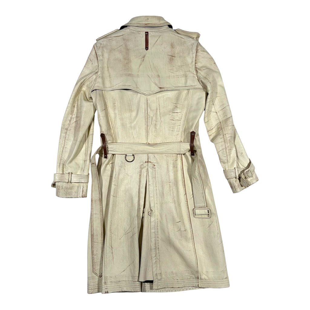 Isaac Sellam Experience Distressed Lambskin Trench Coat