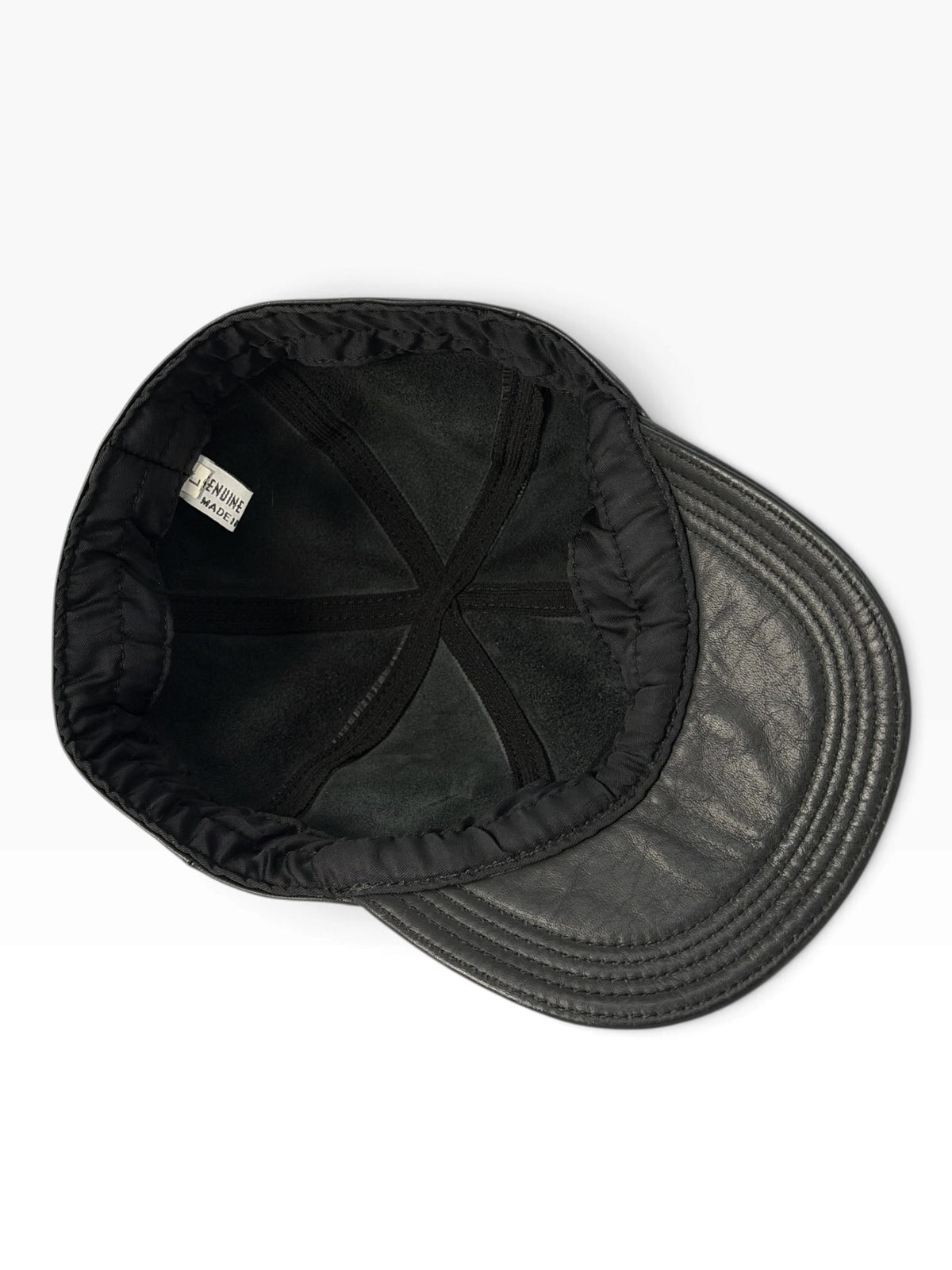 Italian Vintage Leather 6-Panel Cap