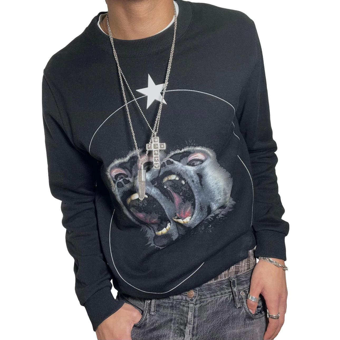 Givenchy Riccardo Tisci Monkey Brothers Sweatshirt