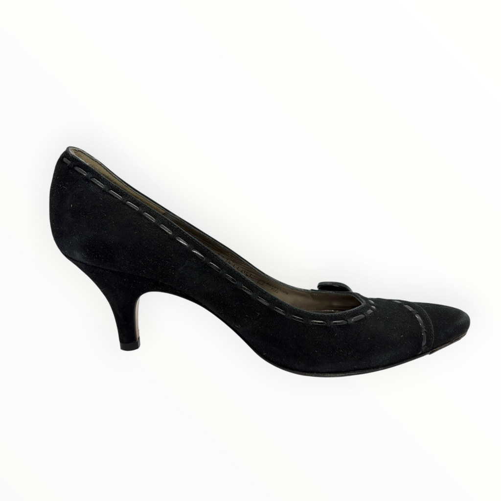 Balenciaga Suede Buckle Pumps