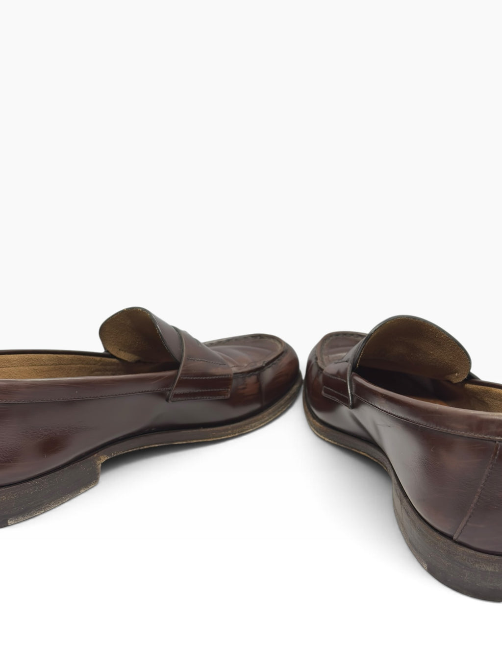 Prada 00s Logo Leather Loafers
