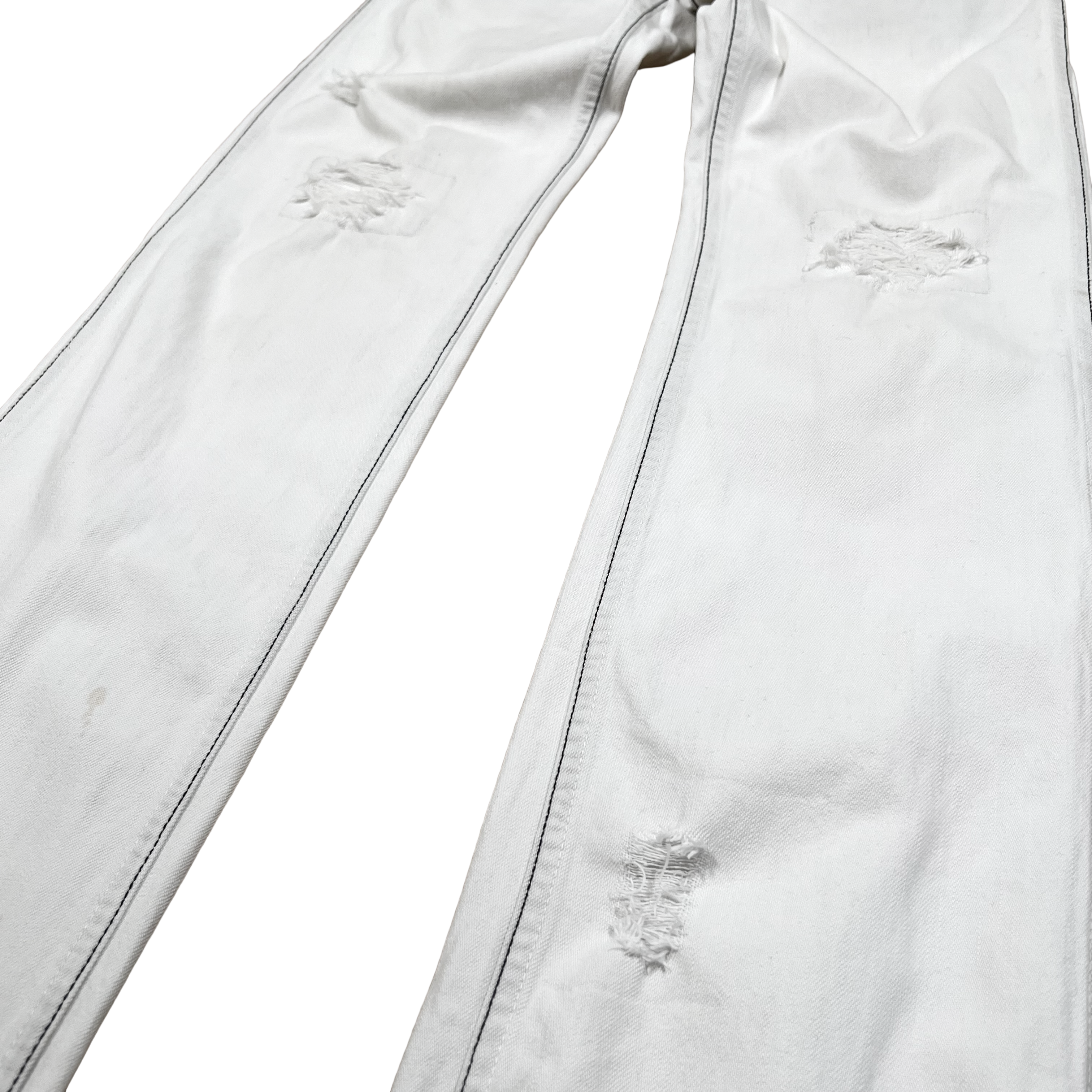 SS02 Number (N)ine "Modern Age" Tattered Jeans