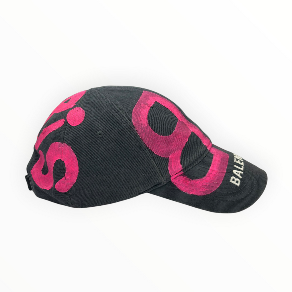 Balenciaga Graffiti Paris BB Logo Baseball Cap