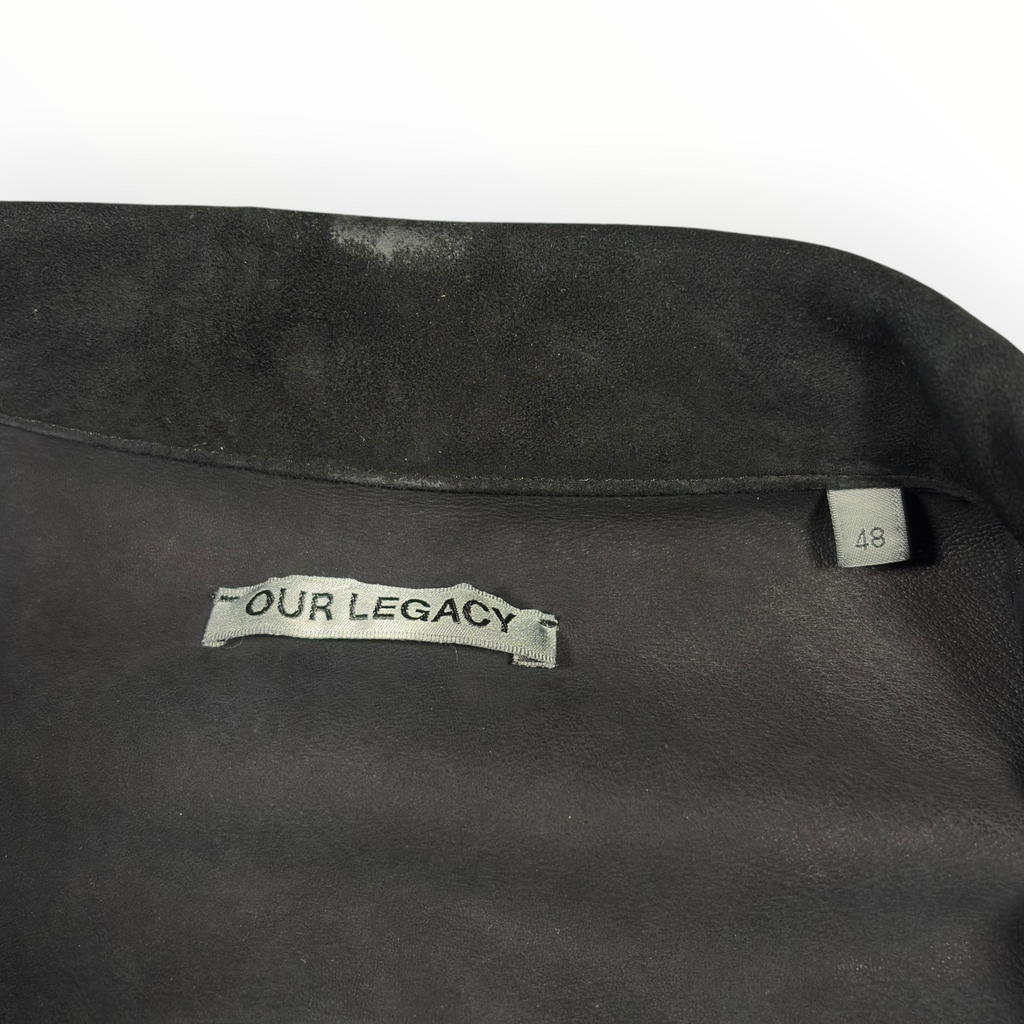 Our Legacy Black Suede Zip Jacket