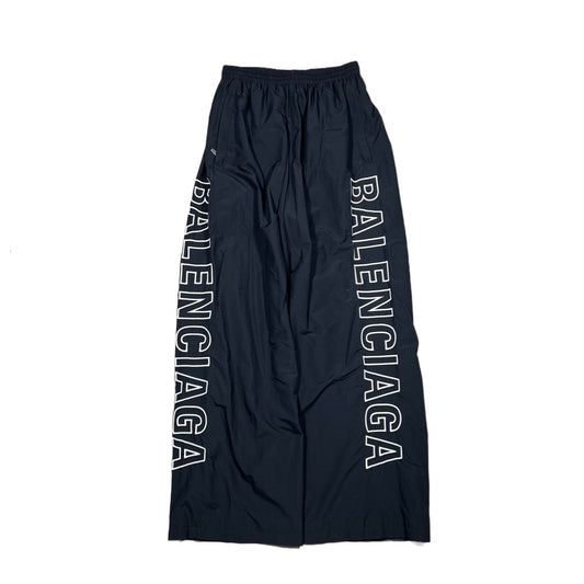 Balenciaga Wide Leg Logo Pants