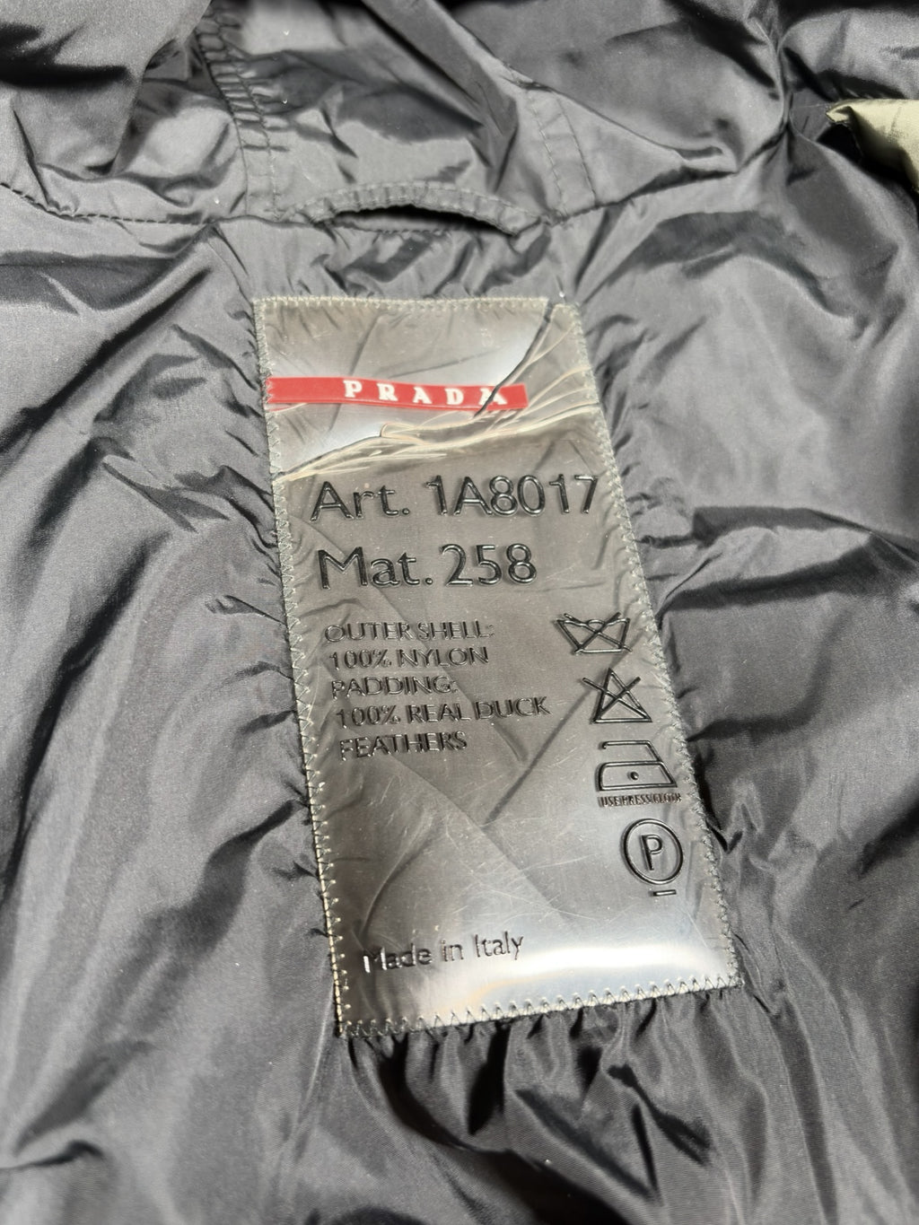 Prada Sport Down Puffer Jacket