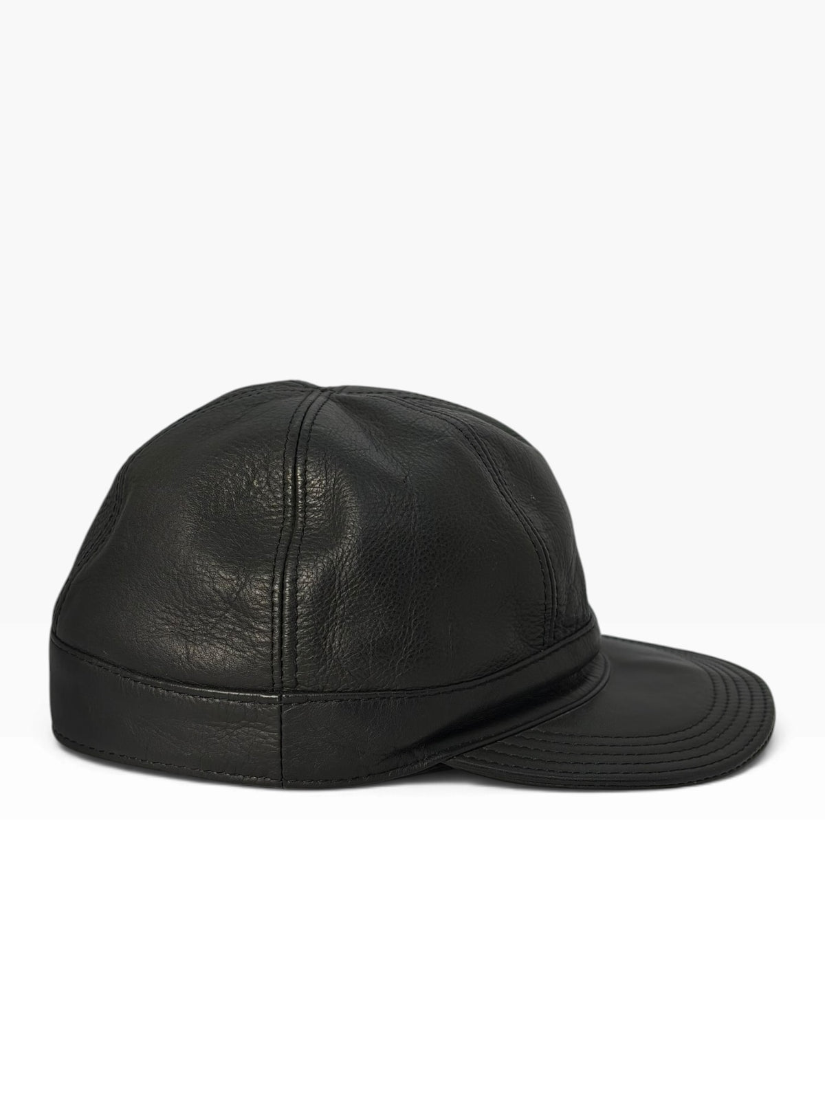 Italian Vintage Leather 6-Panel Cap