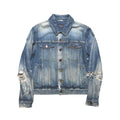 Saint Laurent Paris 2019 "Crash" Heavily Destroyed Denim Jacket