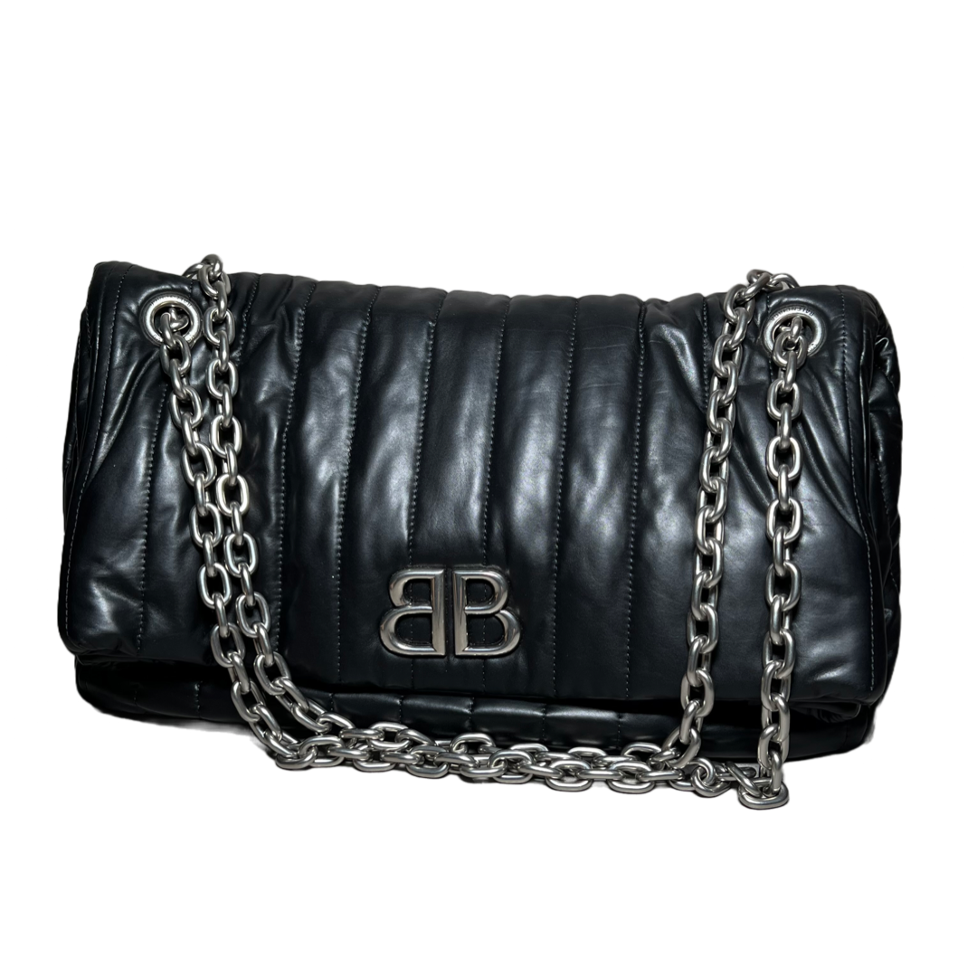 Balenciaga Medium Quilted Monaco Shoulder Bag