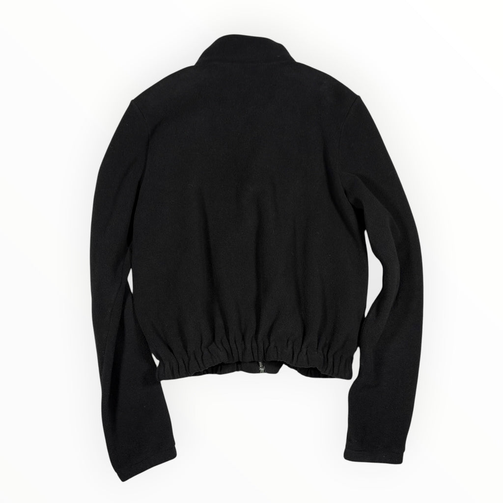 Prada Sport 2008 Ruffle-Trim Fleece Jacket