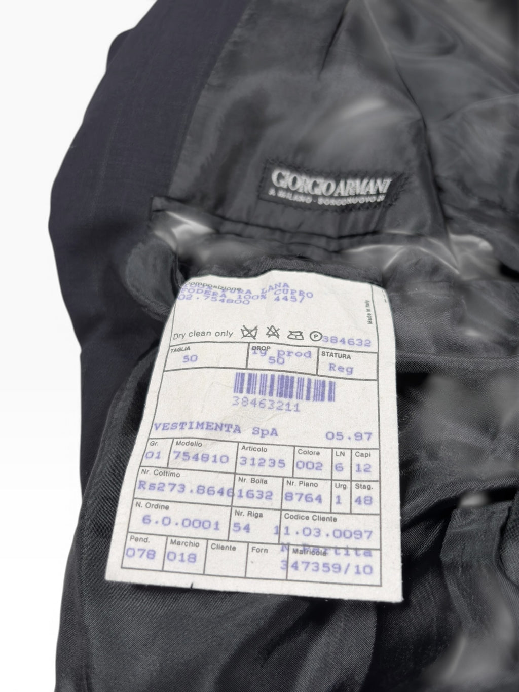 Giorgio Armani 90s Pinstripe Suit Jacket