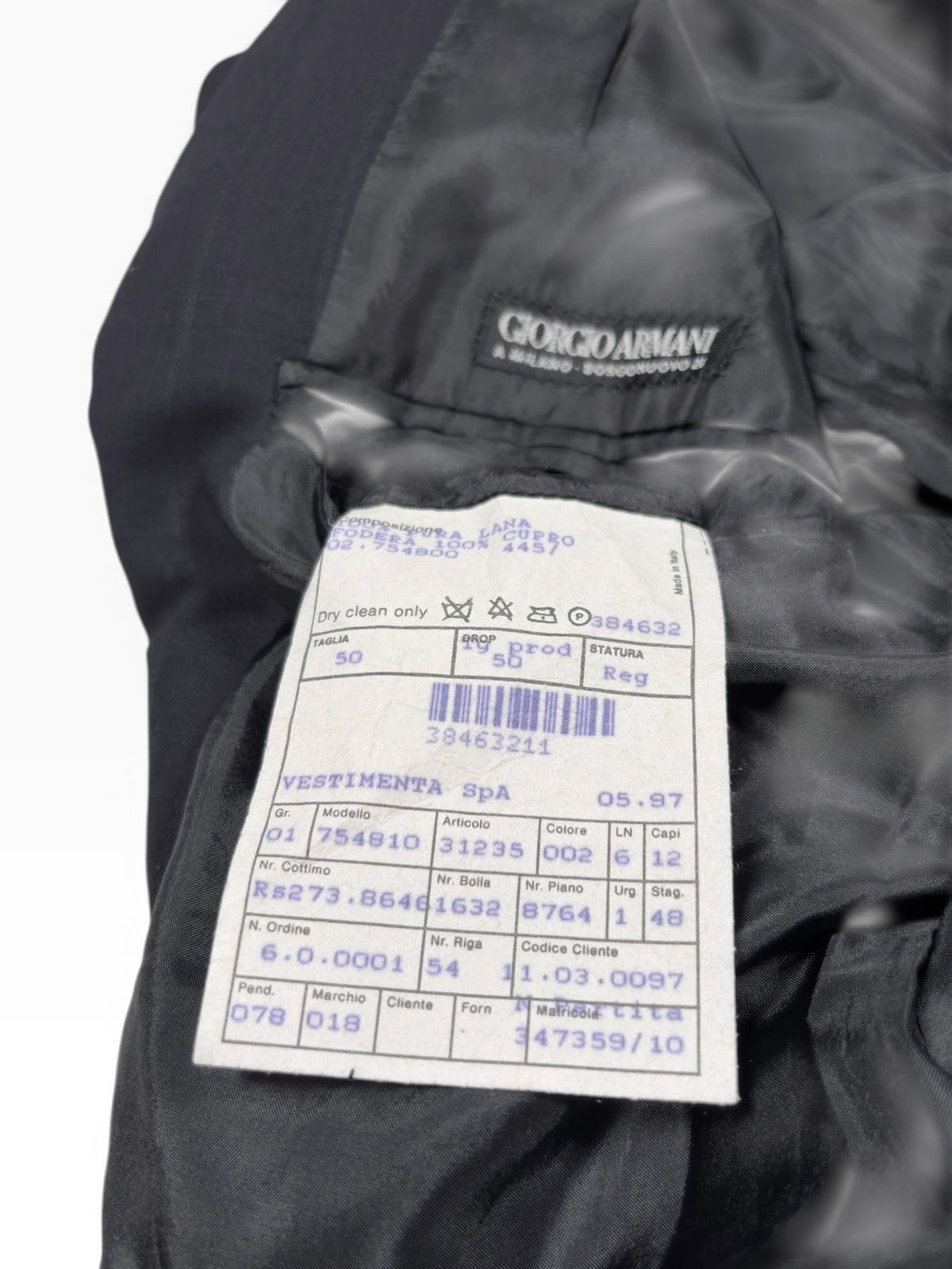 Giorgio Armani 90s Pinstripe Suit Jacket