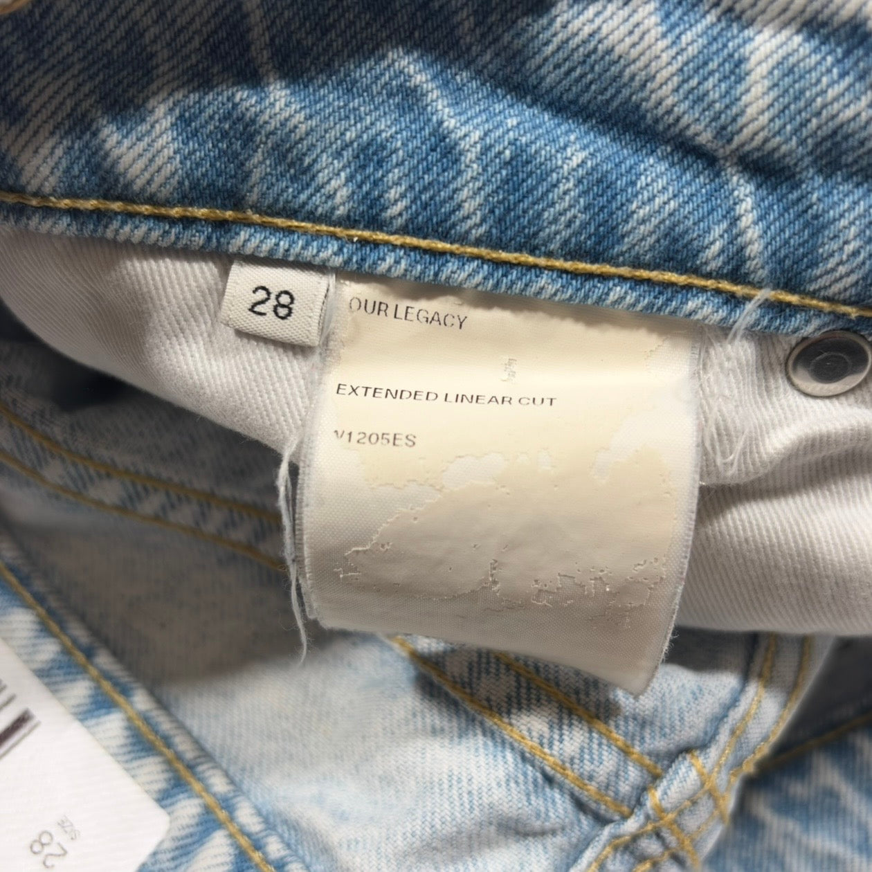 Our Legacy Extended Linear Cut Denim Jeans
