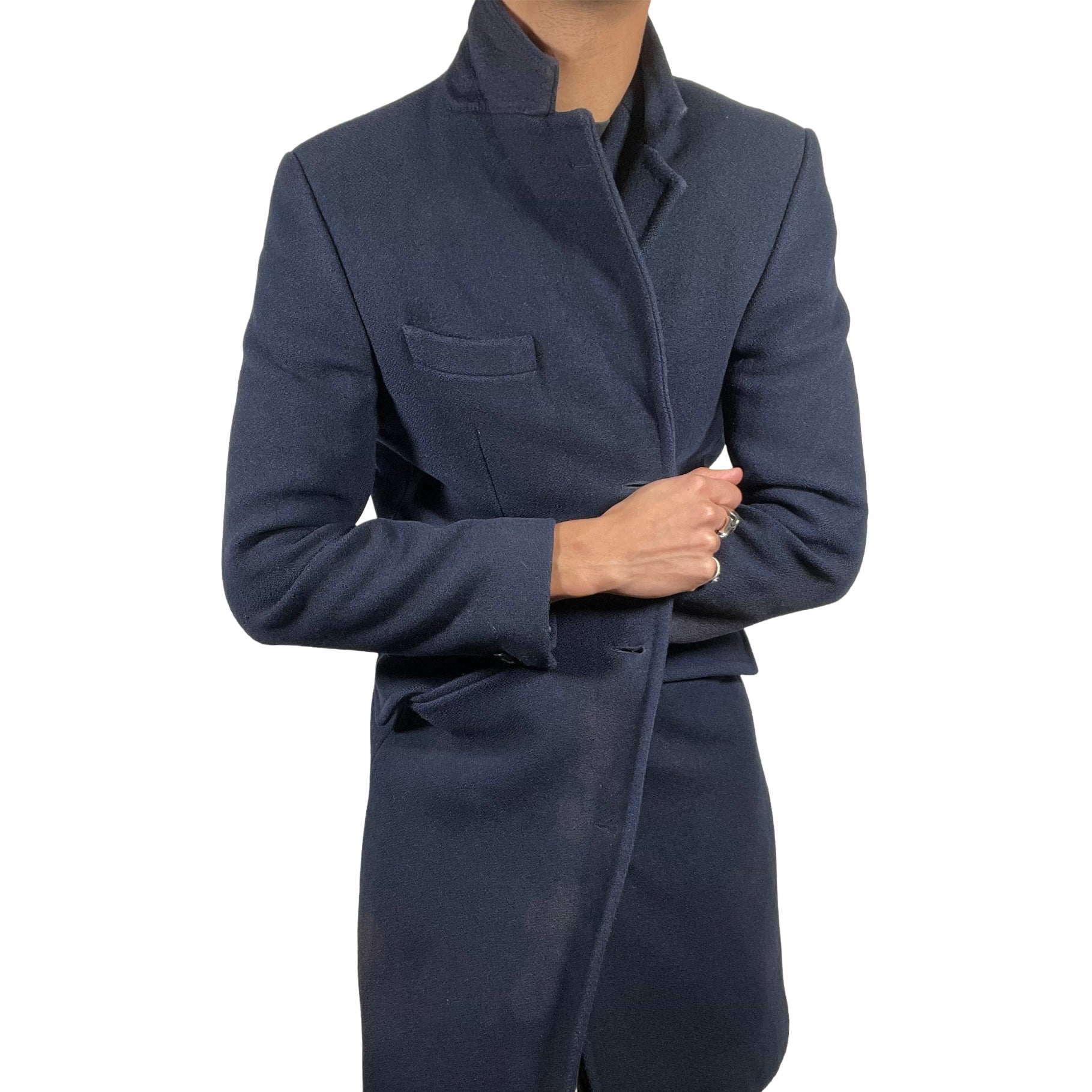 Our Legacy AW14 Navy Melton Coat
