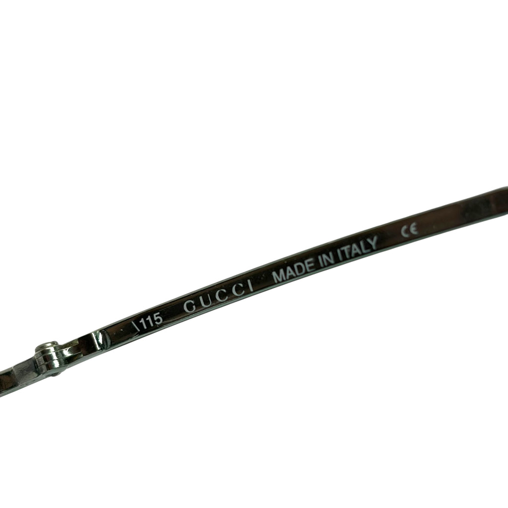 Gucci Rhinestone Interlocking GG Rimless Sunglasses