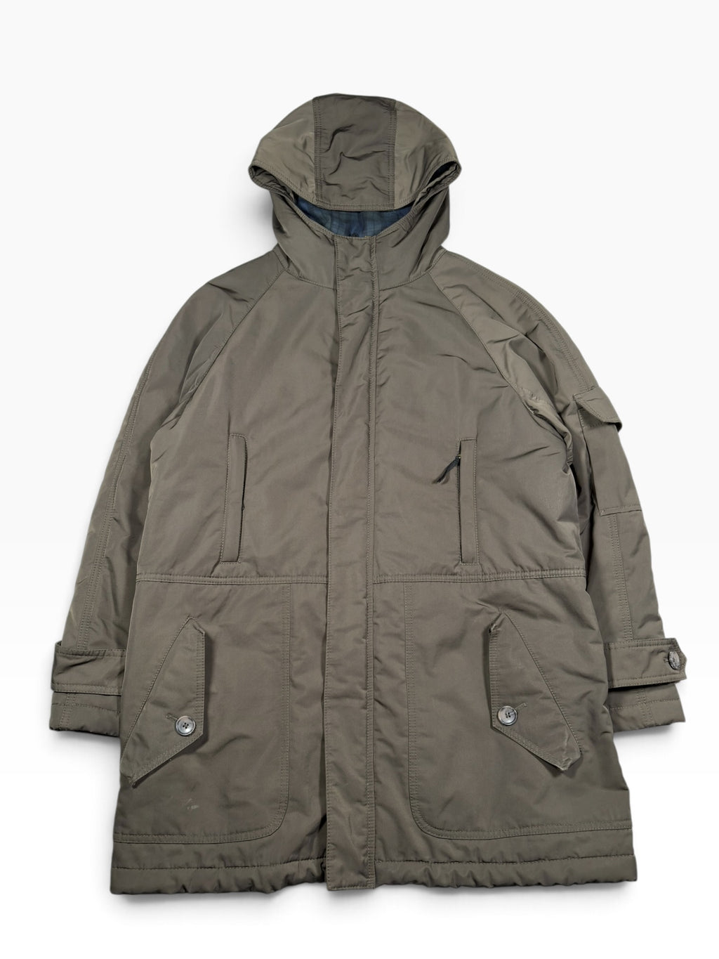 Dolce & Gabbana Khaki Utility Hooded Parka