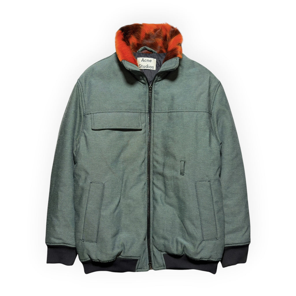 Acne Studios Faux-Fur Collar Belted Utility Jacket