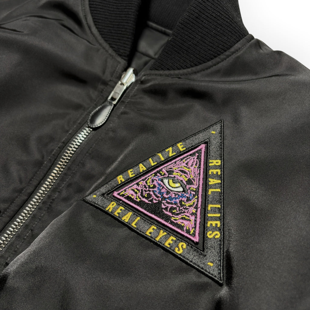 Givenchy FW17 Real Eyes Patch Bomber Jacket