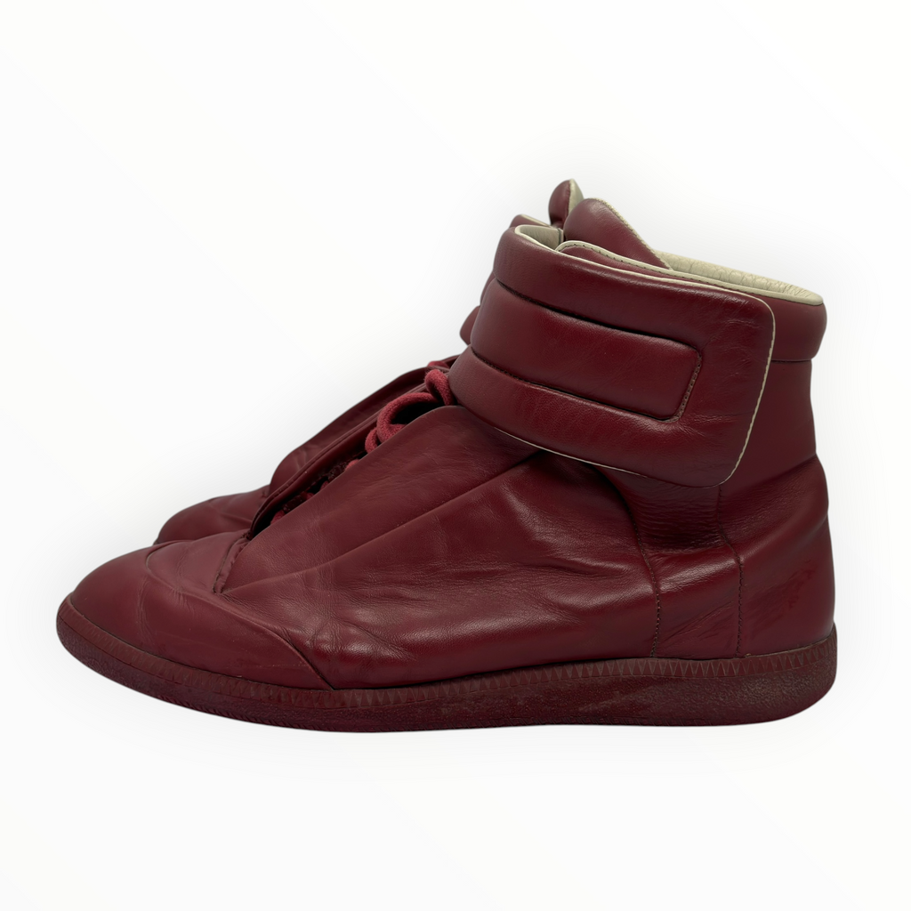 Maison Margiela Red Leather Future High-Top Sneakers