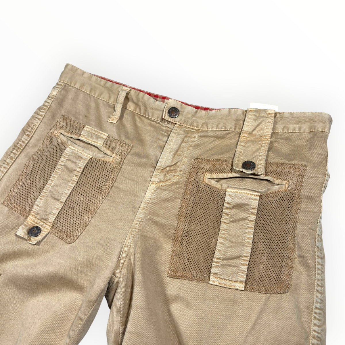 Dolce & Gabbana SS03 Mesh-Panel Cargo Trousers